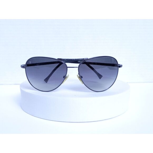 Louis Vuitton Conspiracy Pilot Conspiration Pilote Damier Gunmetal Sunglasses - Picture 2 of 16
